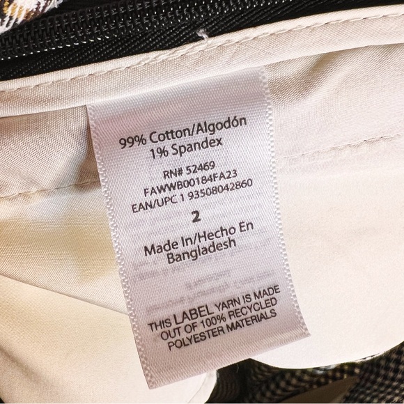 Free Assembly Plaid Tartan Check Pleated Mini Skirt Womens 2 New With Tags - Picture 4 of 8